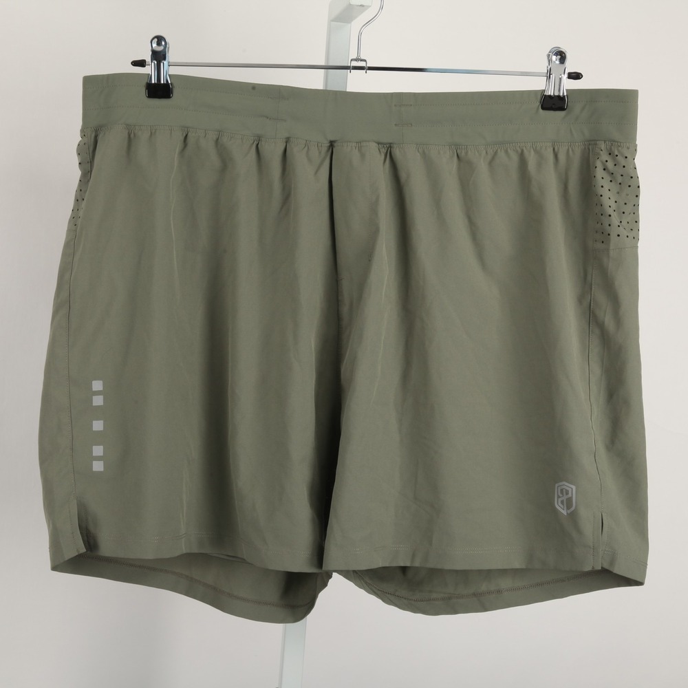 Born Primitive Men's Velocity Shorts Lined Olive Green 3XL Running Gym Workout